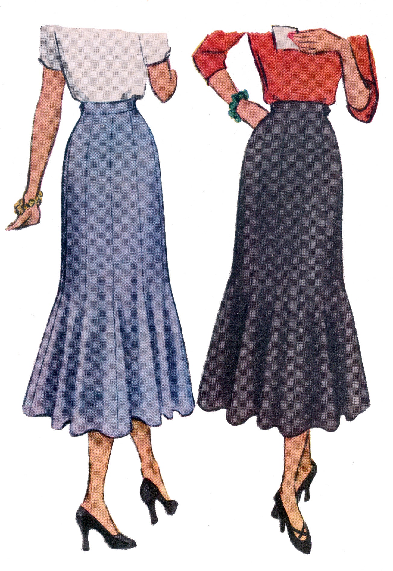 # 7384 - Ten Gore Skirt (1948) - FULL SIZED PRINT
