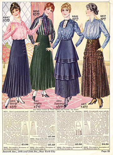 Reference - Skirt Images From the National Cloak And Suit Company (1915)