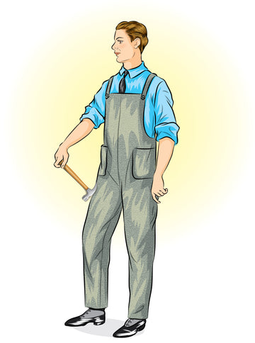 # 1139 Men's Overalls (circa 1920 - 1929) FULL SIZED PRINT