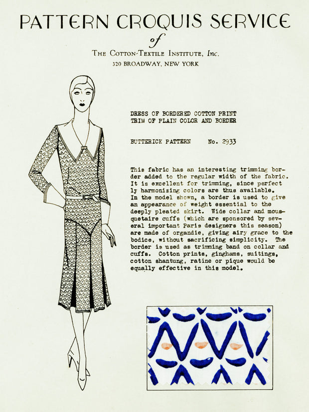 Pattern Croquis Service - 1930