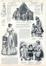 La Mode Illustree # 10, March 1899 French Fashion Magazine Wedding Gown