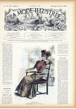 La Mode Illustree # 16, April 1899 French Fashion Magazine