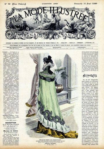 La Mode Illustree # 18, April 1899 French Fashion Magazine