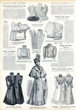 La Mode Illustree # 23, June 1899 French Fashion Magazine