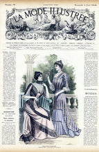 La Mode Illustree # 32, August 1899 French Fashion Magazine