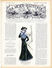 La Mode Illustree # 38, September 1899 French Fashion Magazine