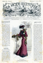 La Mode Illustree # 40, October 1899 French Fashion Magazine