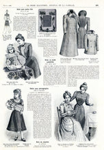 La Mode Illustree # 40, October 1899 French Fashion Magazine