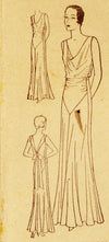 ** # 3386 Evening Gown With Draped Neckline (1930) - PDF DOWNLOAD