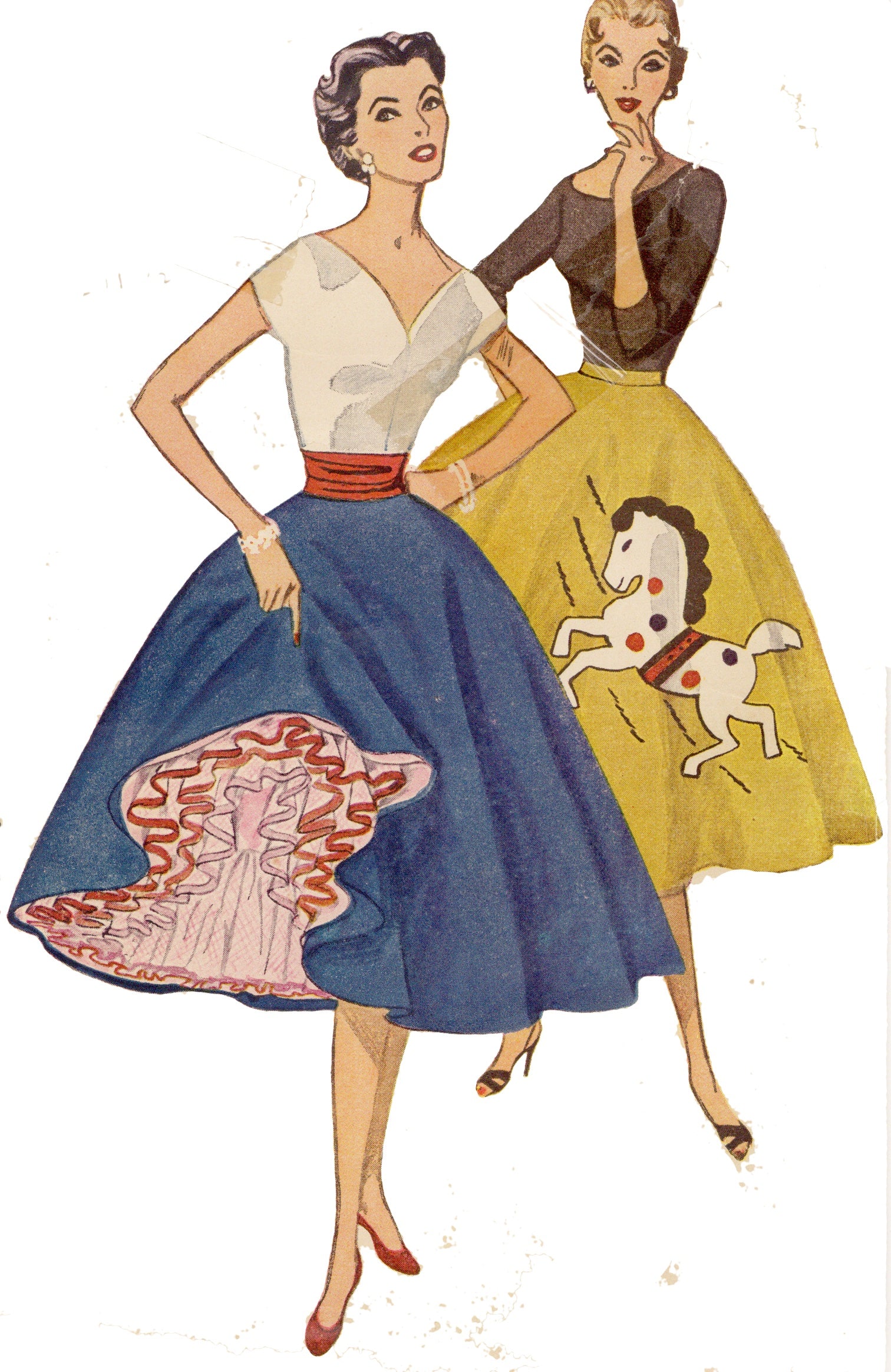 # 4752 - Circle Skirt With Petticoat (1953) -  PDF Download