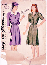 Original Pattern - # 4992 - Simplicity 1940's Dress