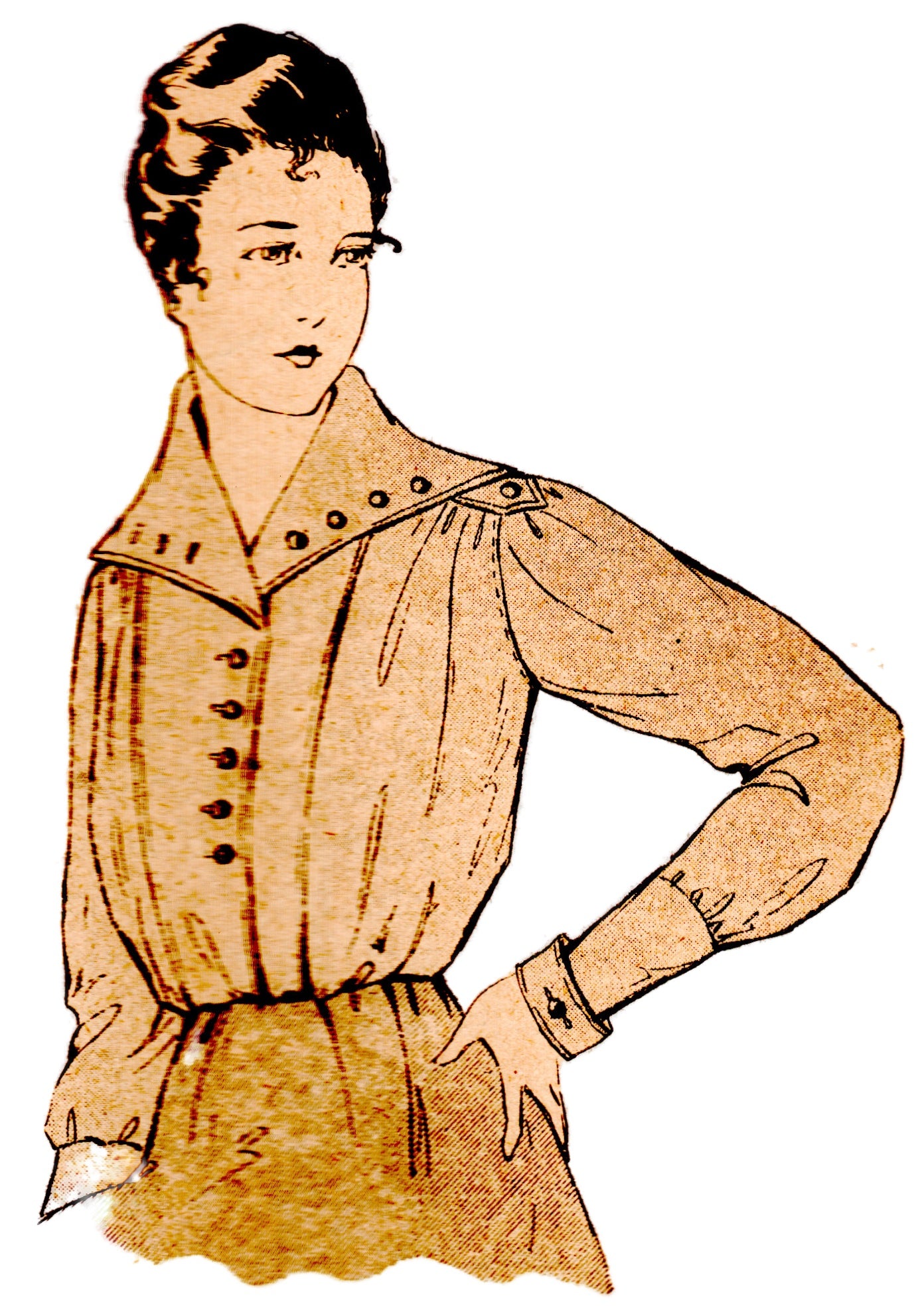 Das Blatt der Hausfrau - 1918  Fashion Magazine With Pattern Sheet