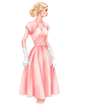 # CM6440 DRESS WITH CONTRAST BAND (circa 1950's) - FULL SIZE PRINT OR DIGITAL DOWNLOAD