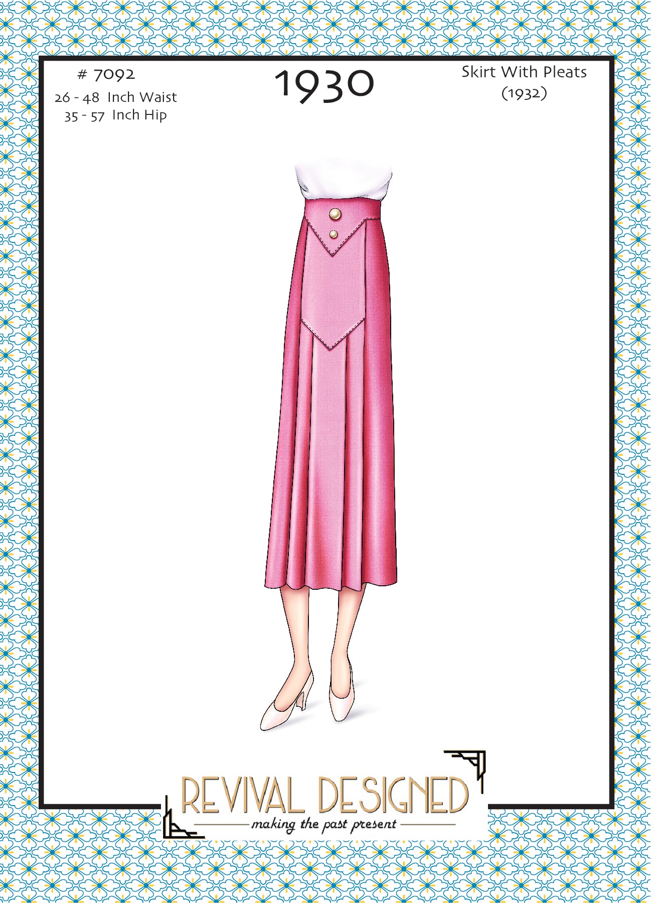 # 7092 - Skirt With Pleats (1932) - PDF DOWNLOAD