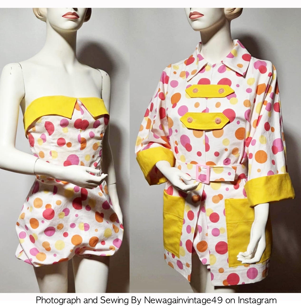 # 9295 - Swimsuit With Cover Up Jacket (1953) - FULL SIZED PRINT OR PDF DOWNLOAD