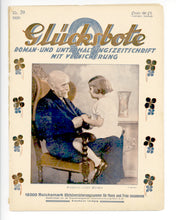 Glucksbote - 1928 German Magazine With Pattern Sheet.