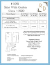 # 1091 - 1920's Skirt With Godets -  PDF Download