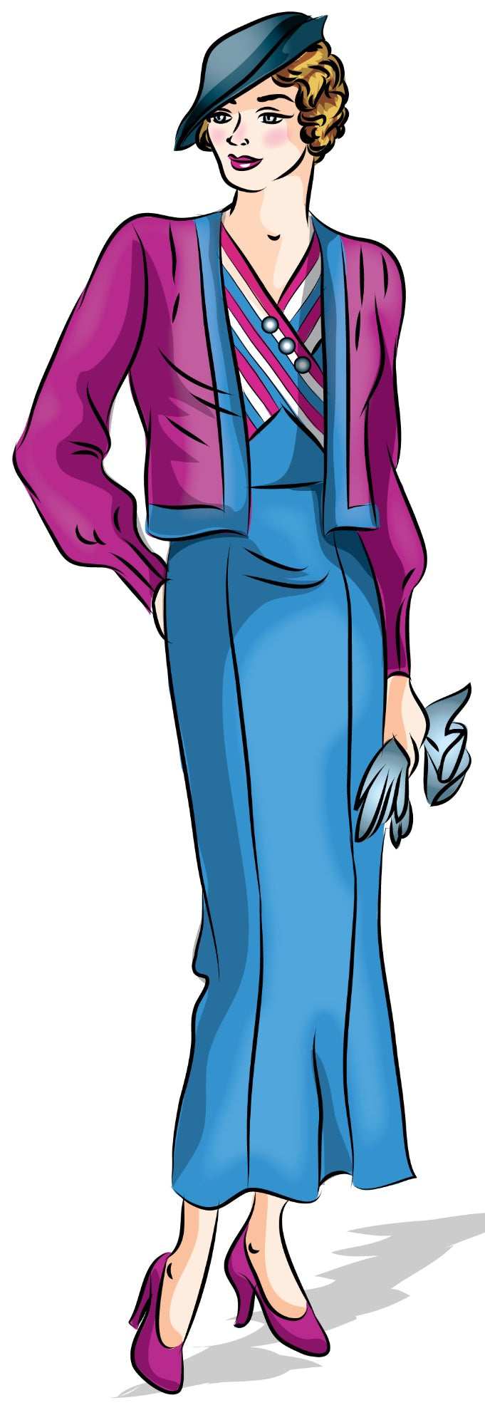 # 1553 - Dress With Jacket - PDF