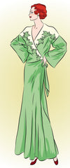 # 1946 - Art Deco Dressing Gown or Bed Jacket - PDF Download