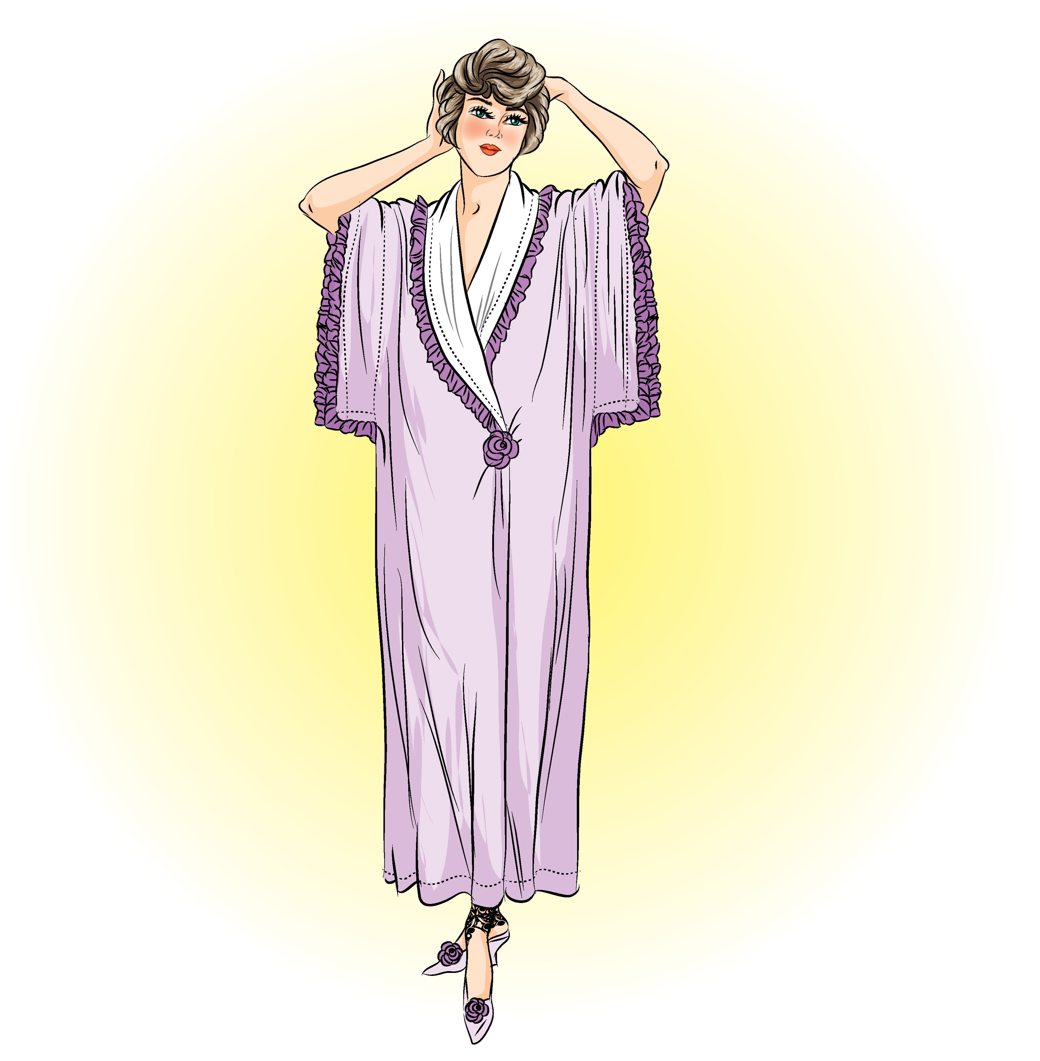 # 2914 - Kimono Negligee (1920) - Full Sized Print