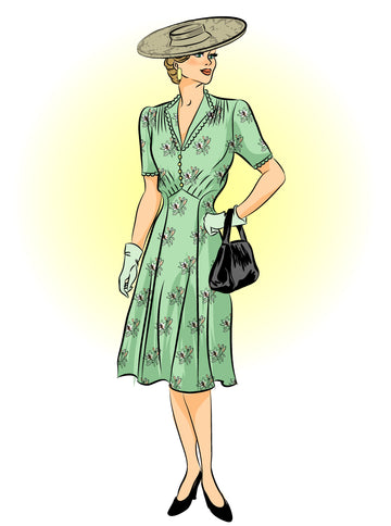 # 9041 - Afternoon Dress Full Sized Print (circa 1943)