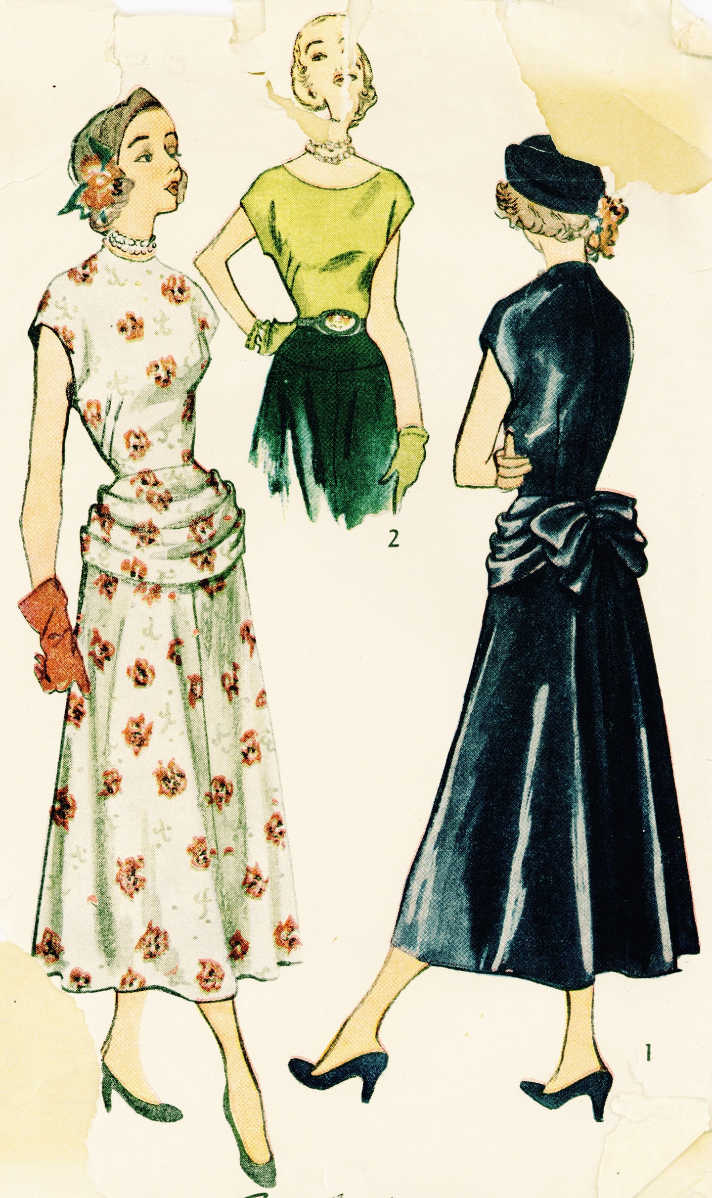 # 2761 - Dress With Drape - PDF