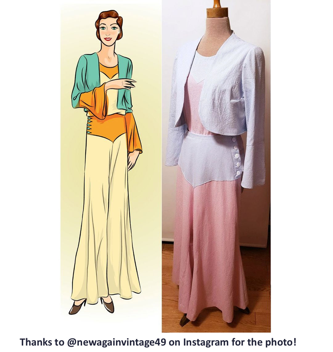 # 6581 - 1930's Pajama Set - Full Sized Print