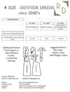 # 3125 - Dinner Or Cocktail Dress With Bands - PDF