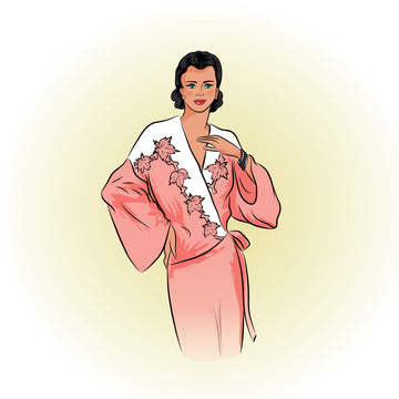 # 1946 - Art Deco Dressing Gown or Bed Jacket - PDF Download