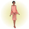 # 5247** - 1920's Dress With Shirred Skirt -  PDF Download