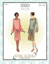 # 5247** - 1920's Dress With Shirred Skirt -  PDF Download