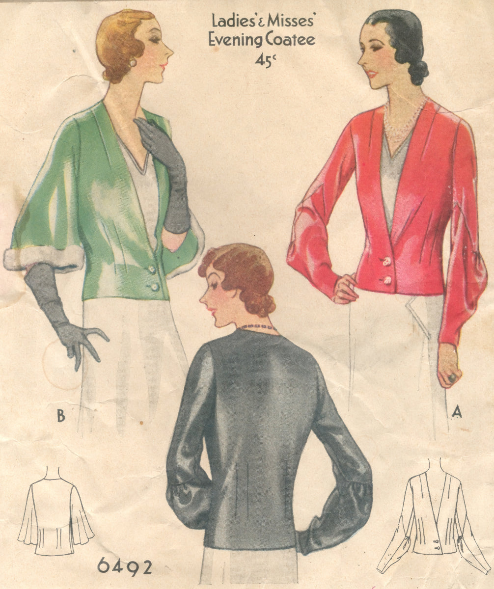 # 6492 - Evening Coatee - PDF