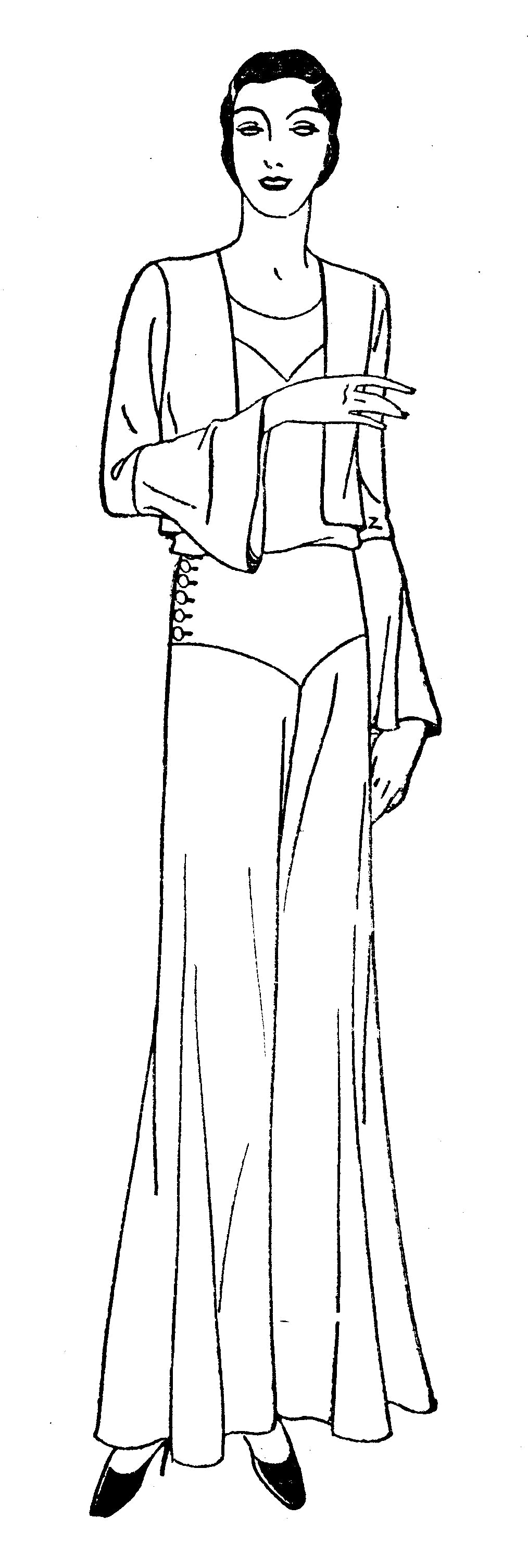 # 6581 - 1930's Pajama Set - PDF Download