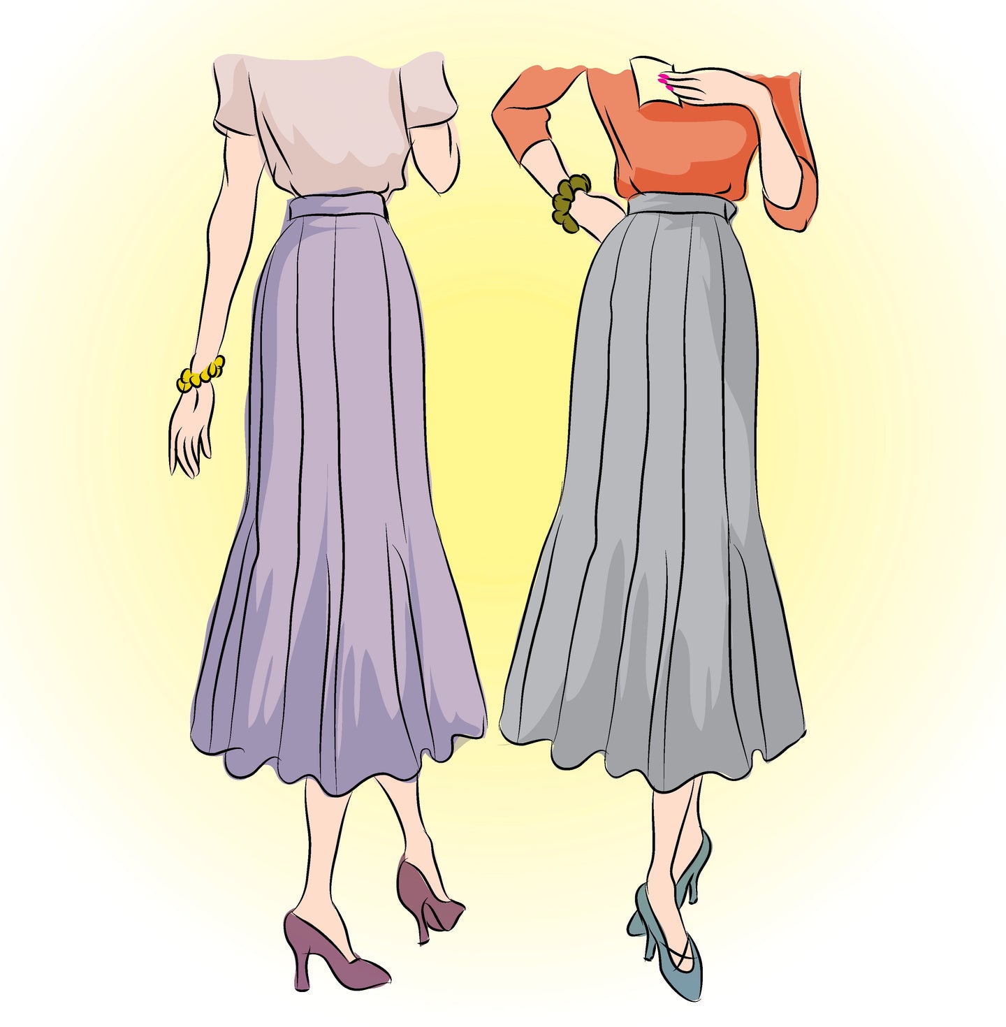 # 7384 - Ten Gore Skirt (1948) - FULL SIZED PRINT