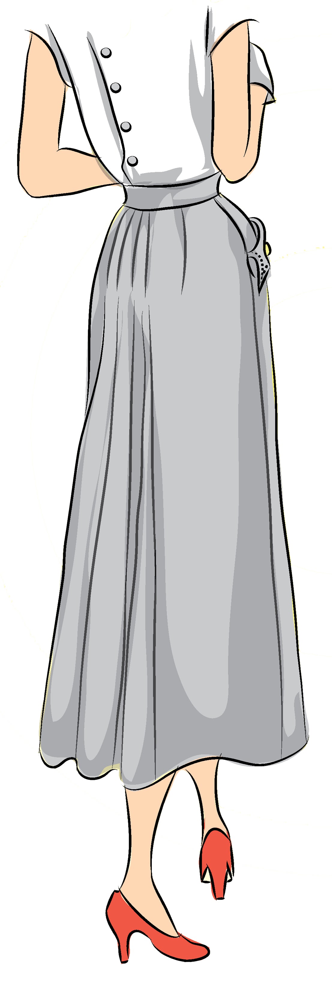 # 7599 Skirt With Back Flare (1949)  PDF Download