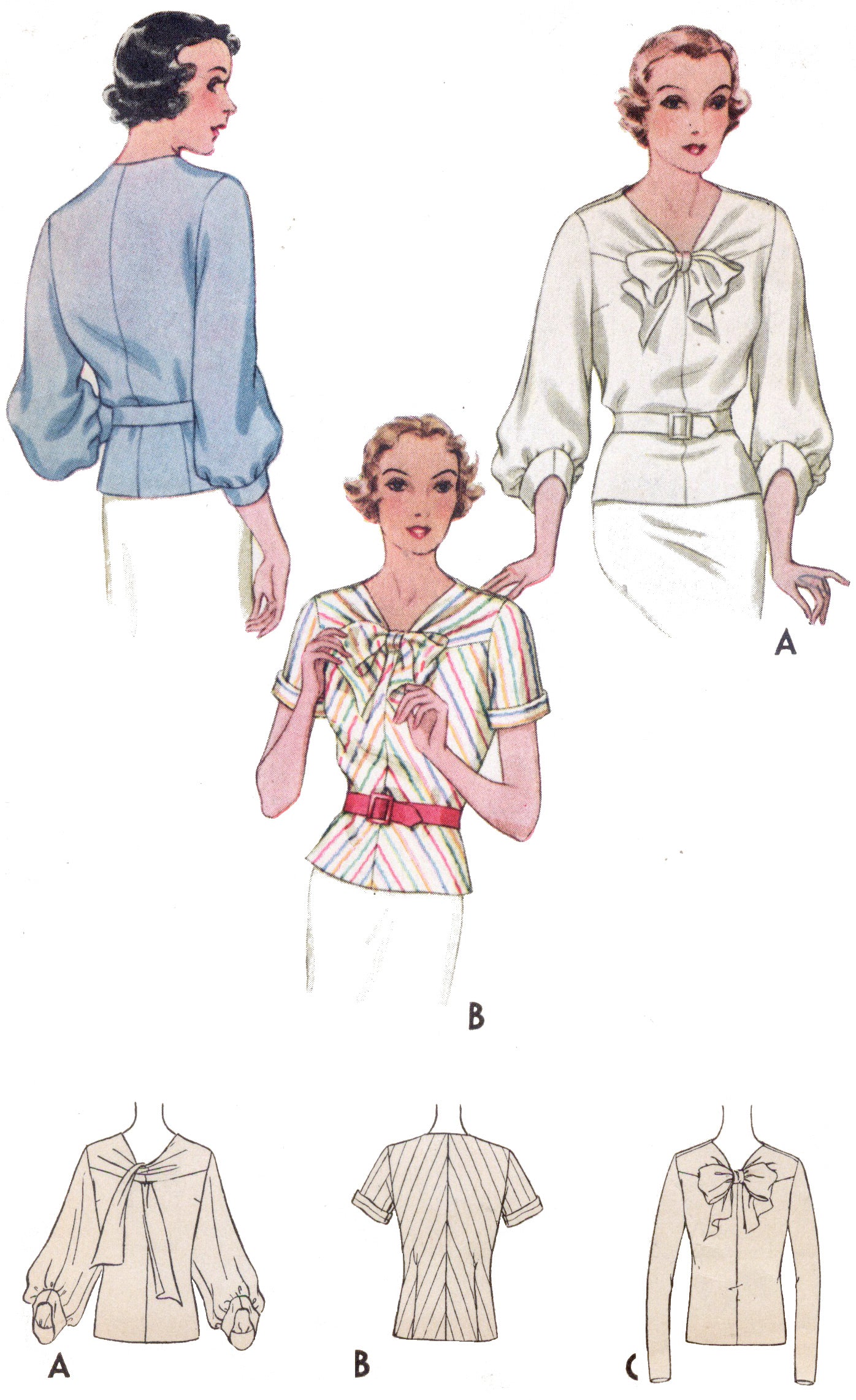 # 7785 - Blouse With Bow - PDF