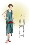 # 8600 - Dress With Drapes (circa 1927) - PDF Download