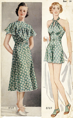 # 8769 - Bathing/Play Suit & Cover-Up Dress - PDF Download