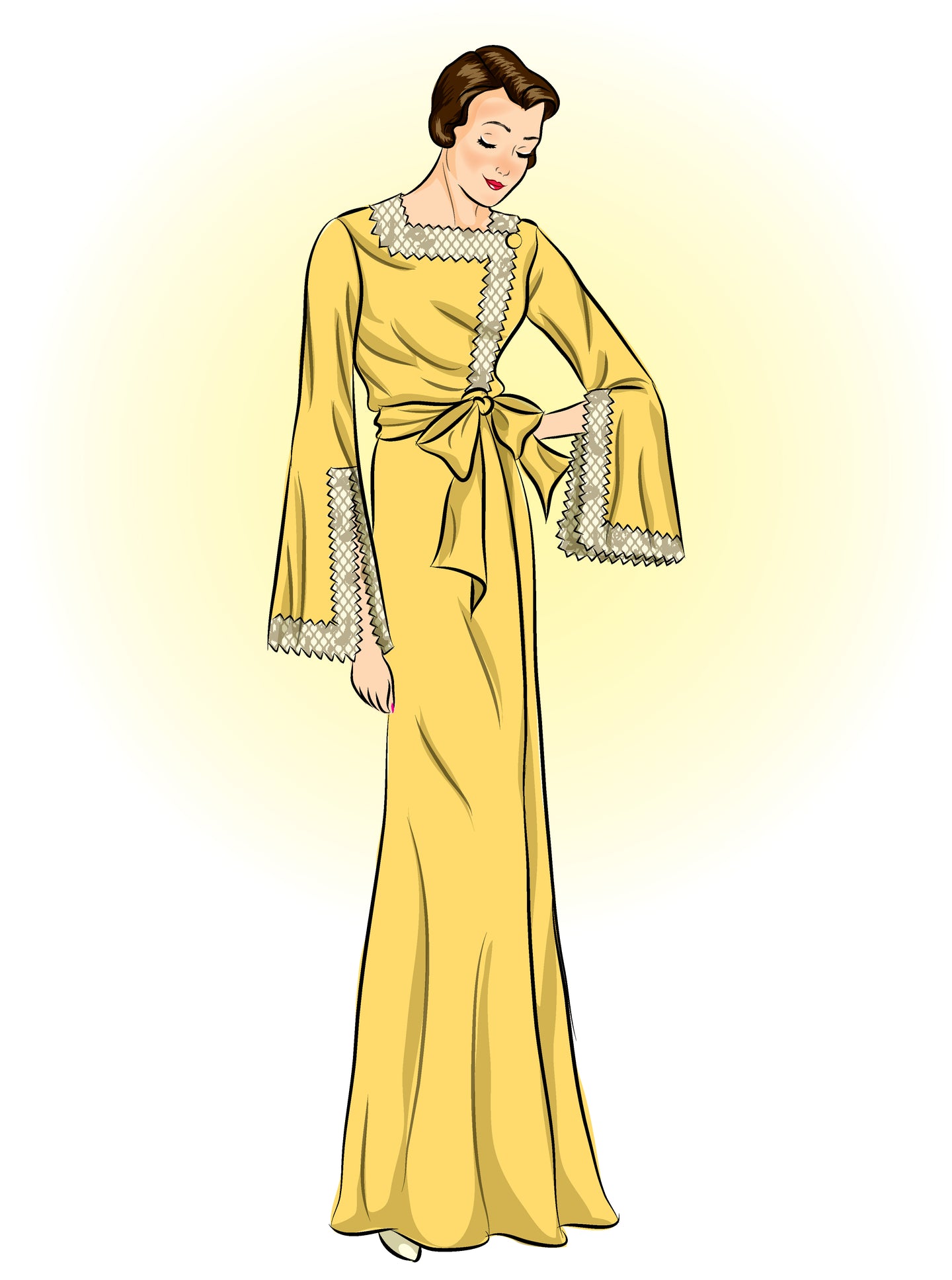 # 1470 -  Dressing Gown - Full Sized Print