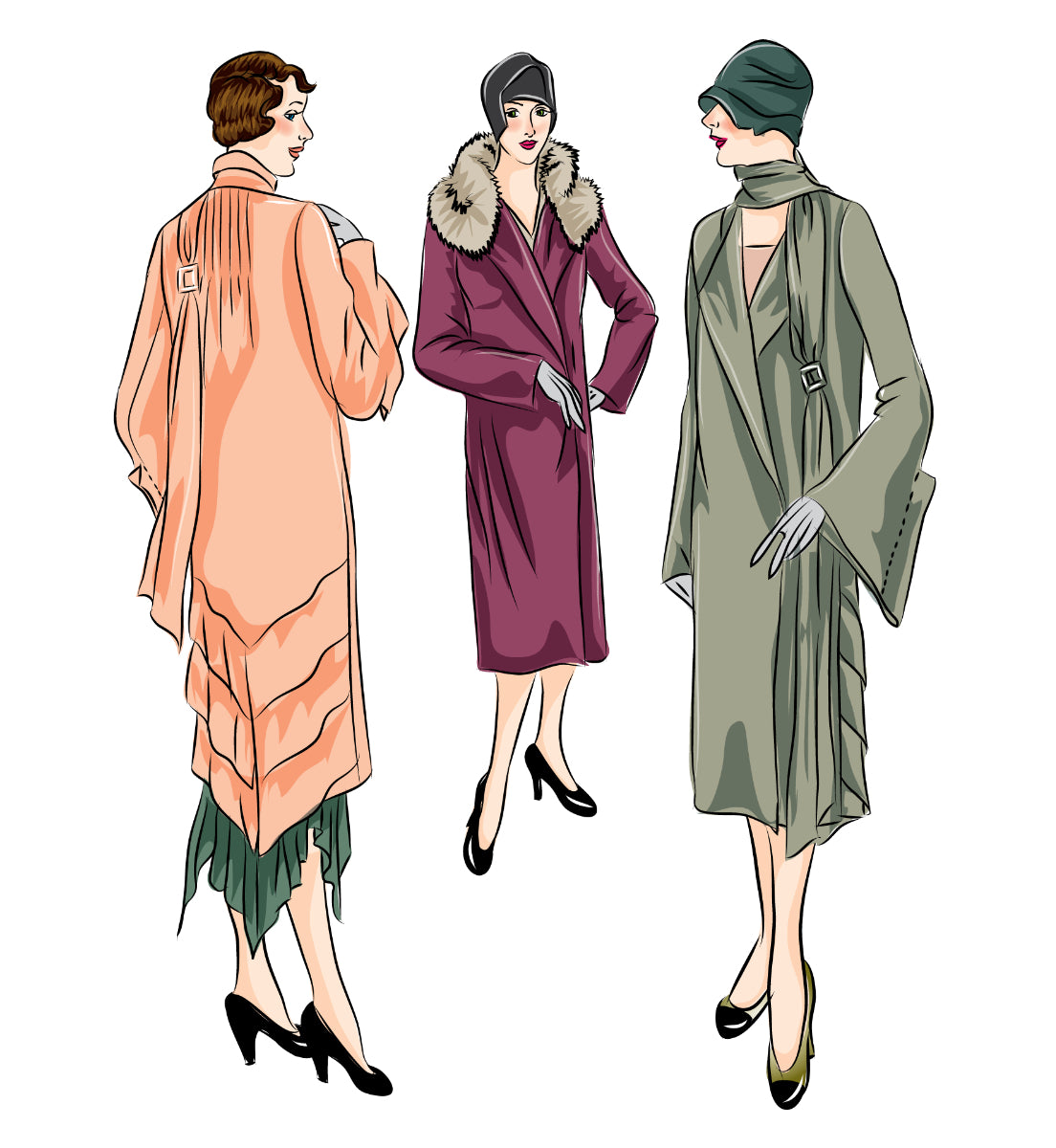 # 5335 - Coat With Bands - PDF